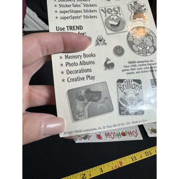 Vintage Stickers TREND CINNAMON Scratch And Sniff Sticker Pack Christmas Santa - Picture 5 of 5